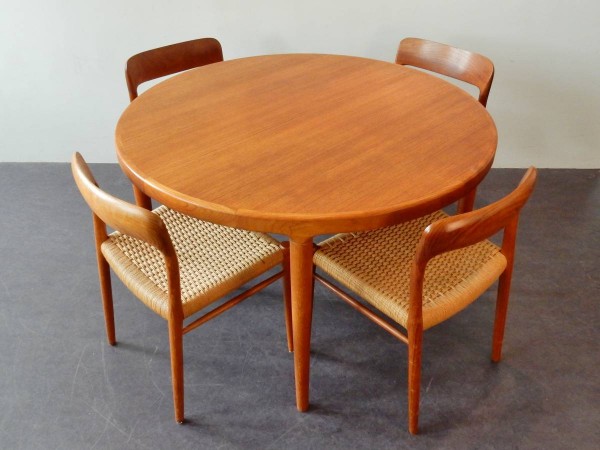 Solid Teak Dining Room Table And Sideboard