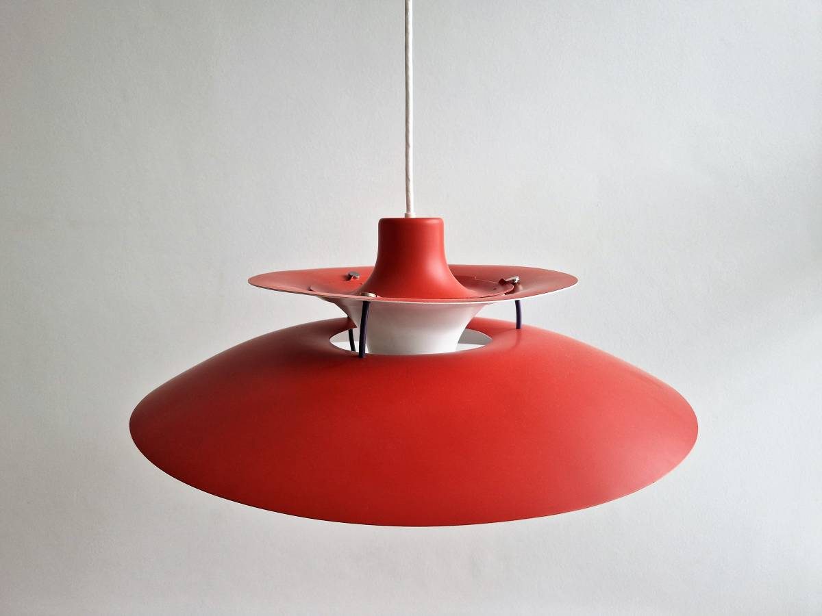 Vintage Red PH5 Pendant Lamp by Poul Henningsen for Louis Poulsen, 1960s -  Futureantiques